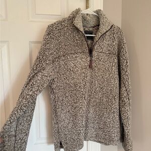 True Grit Textured Gray Cowl Sweater